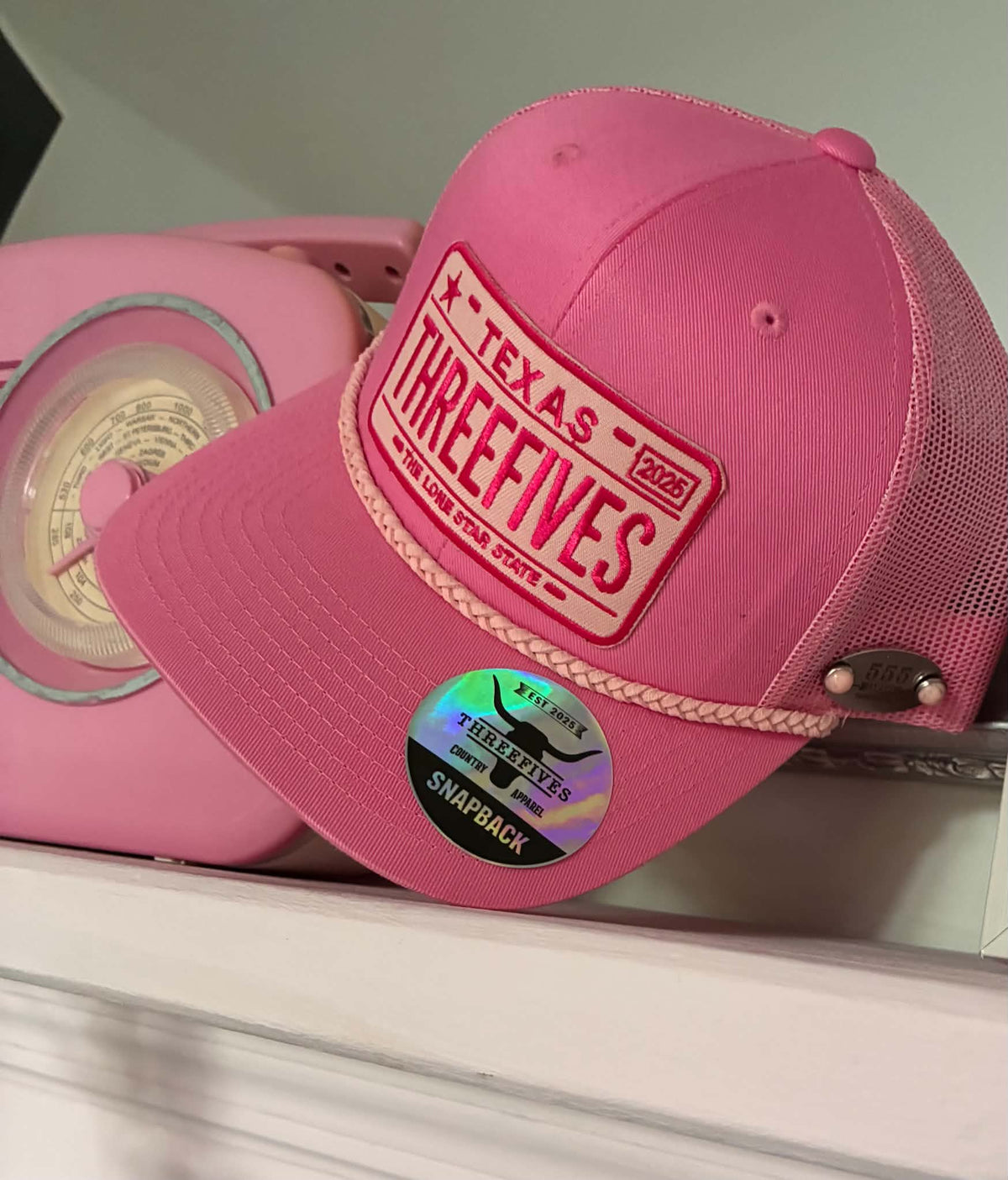 THREEFIVES License Plate Trucker