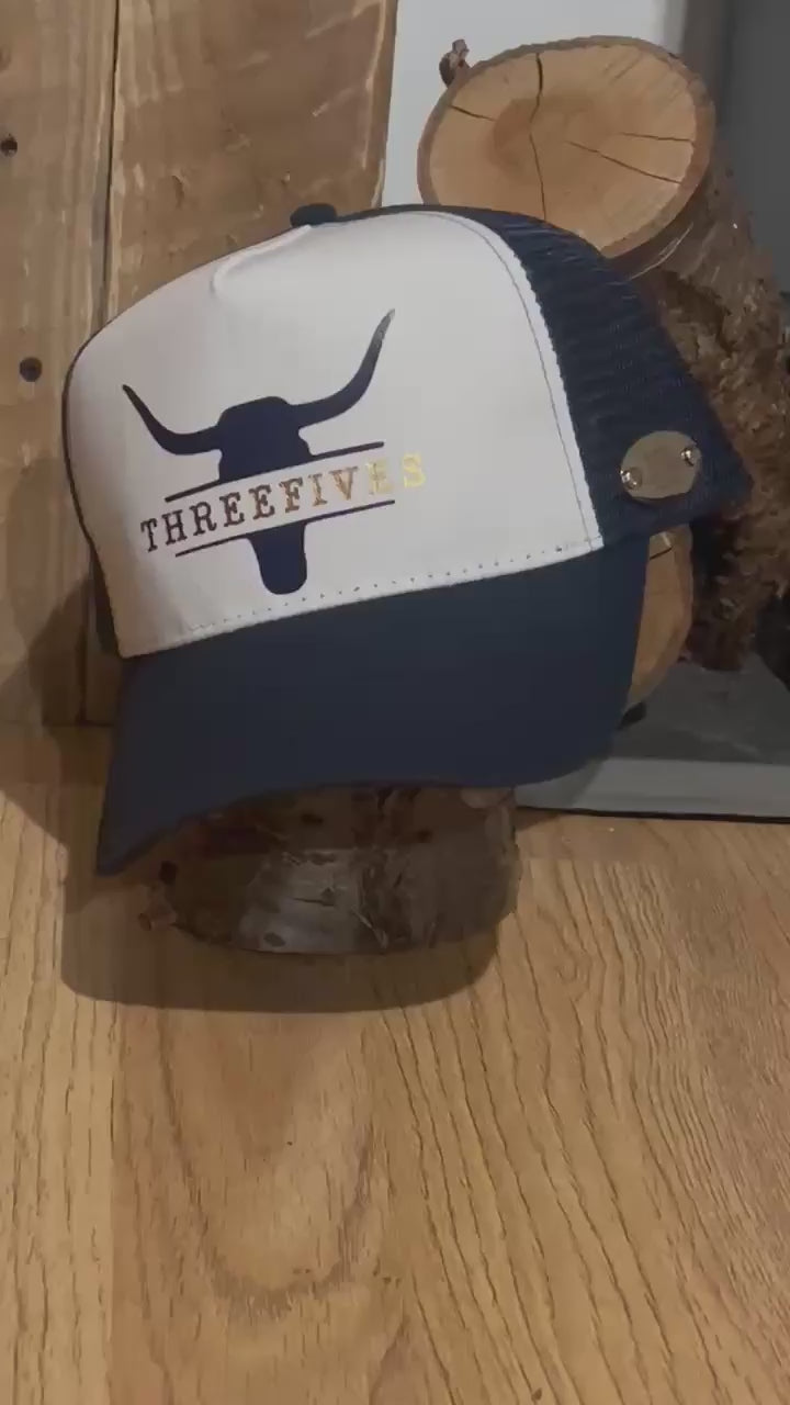 THREEFIVES 'Outlaw Bleu' trucker hat