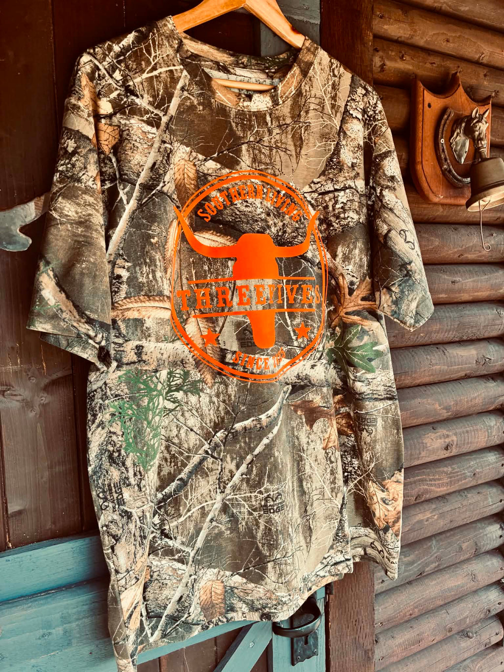 THREEFIVES Southern Living Real Tree Camo Tshirt CUSTOM