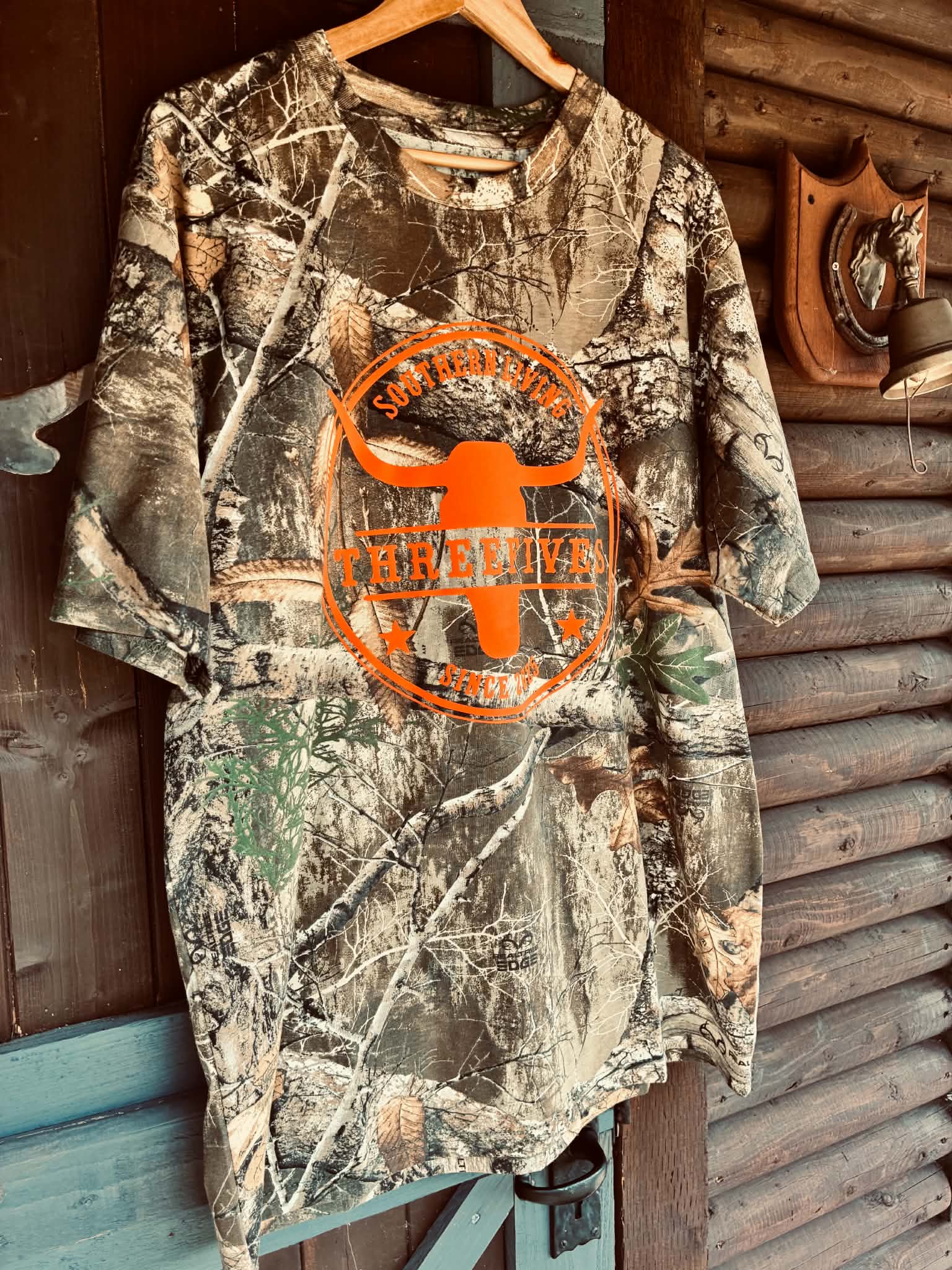 THREEFIVES Southern Living Real Tree Camo Tshirt CUSTOM