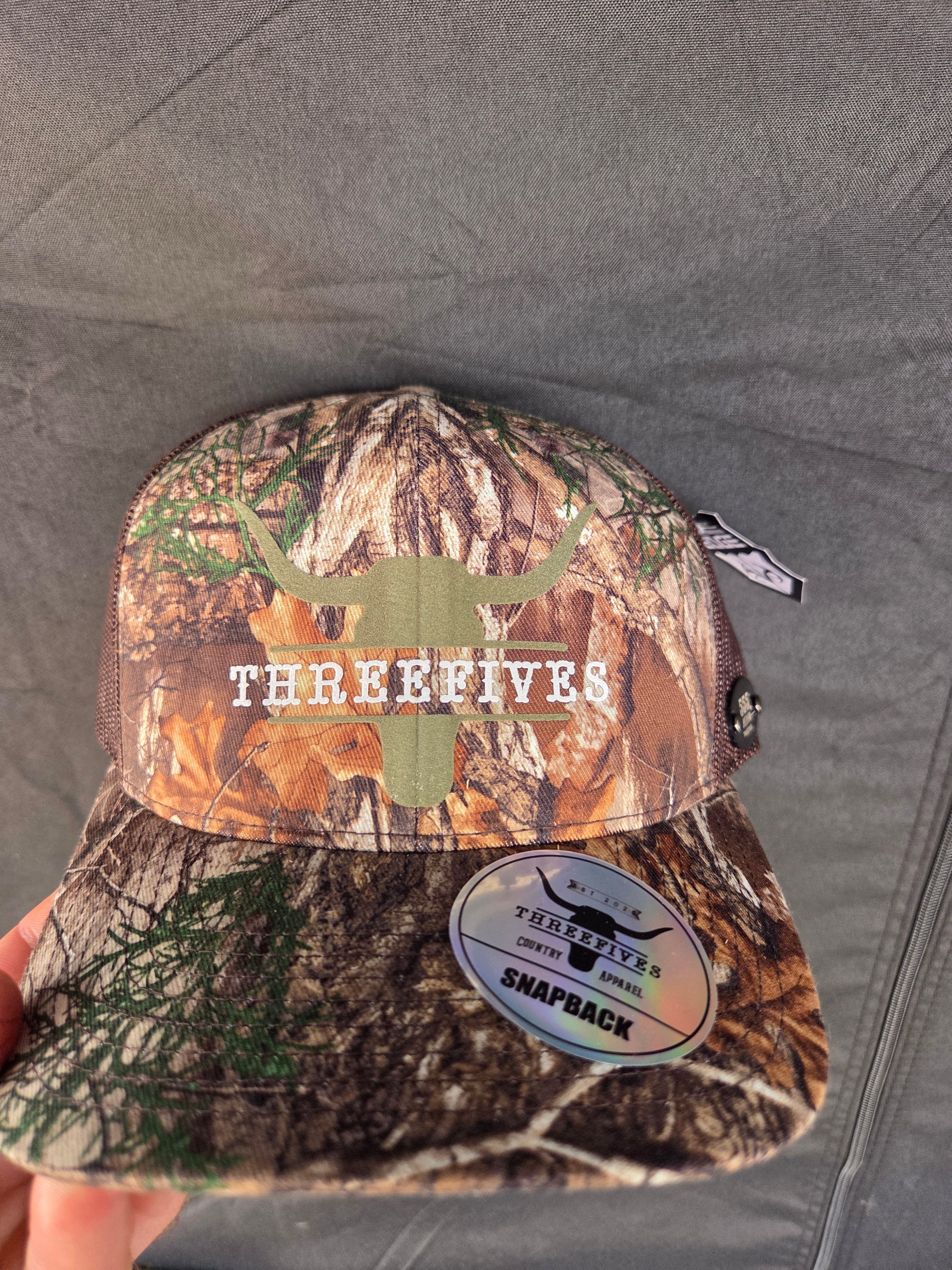 THREEFIVES 'CAMO' TRUCKER HAT