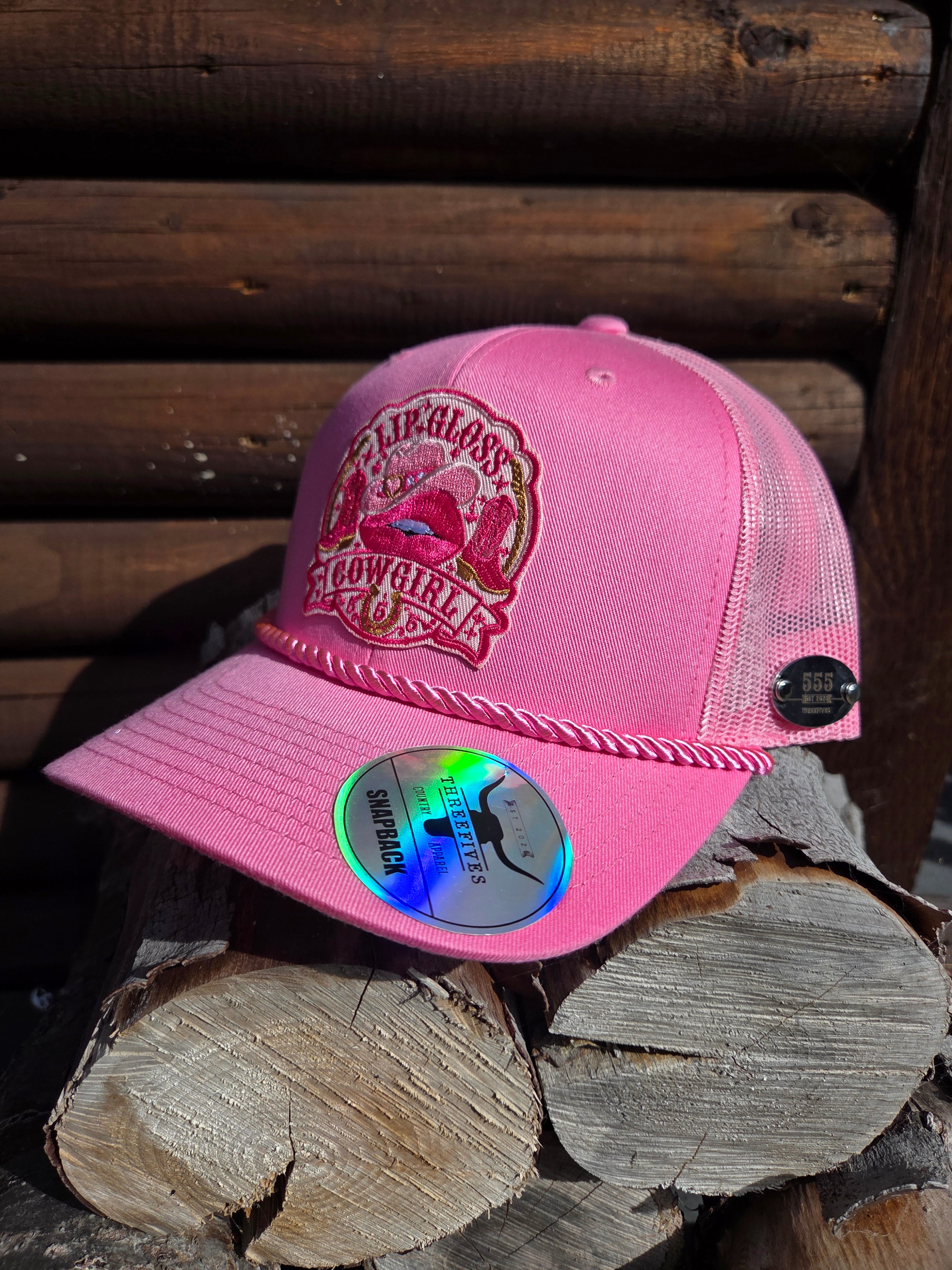 LIP GLOSS Cowgirl Pink Trucker Hat