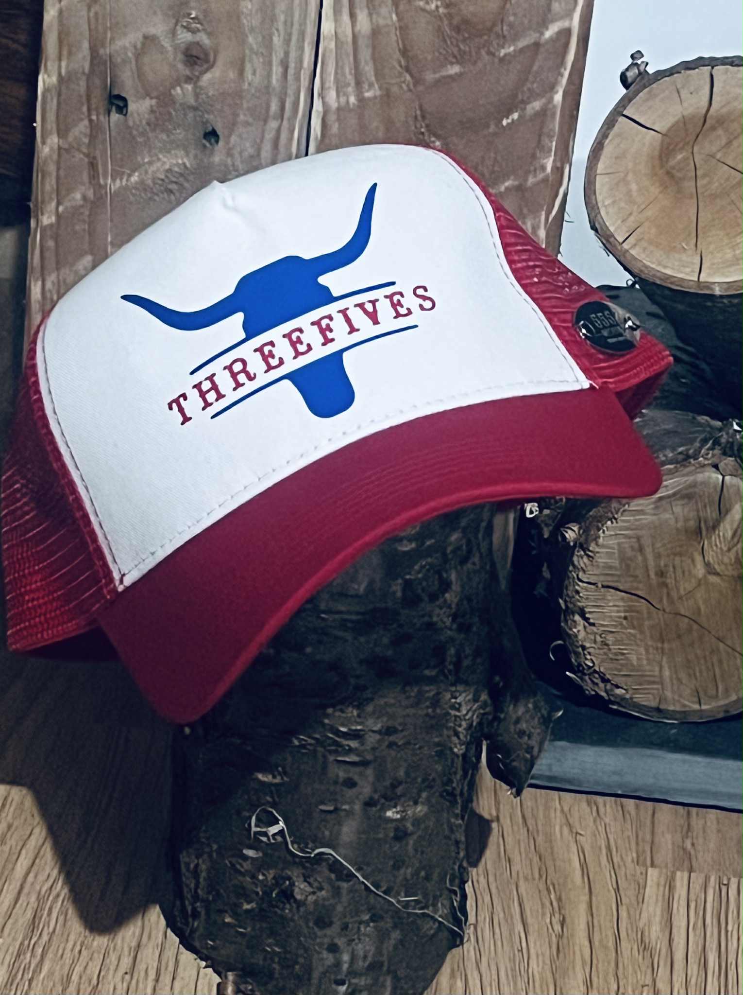 THREEFIVES 'Patriot Red' Trucker hat