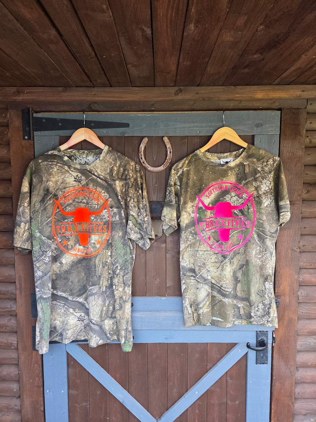 THREEFIVES Southern Living Camo Tshirt CUSTOM