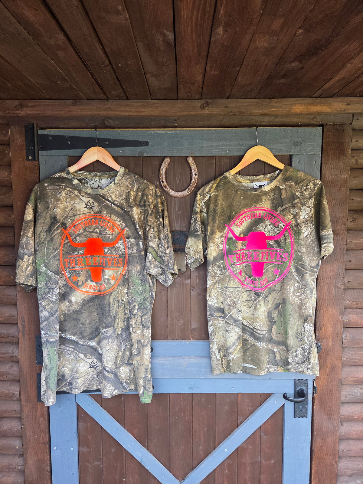 THREEFIVES Southern Living Camo Tshirt CUSTOM