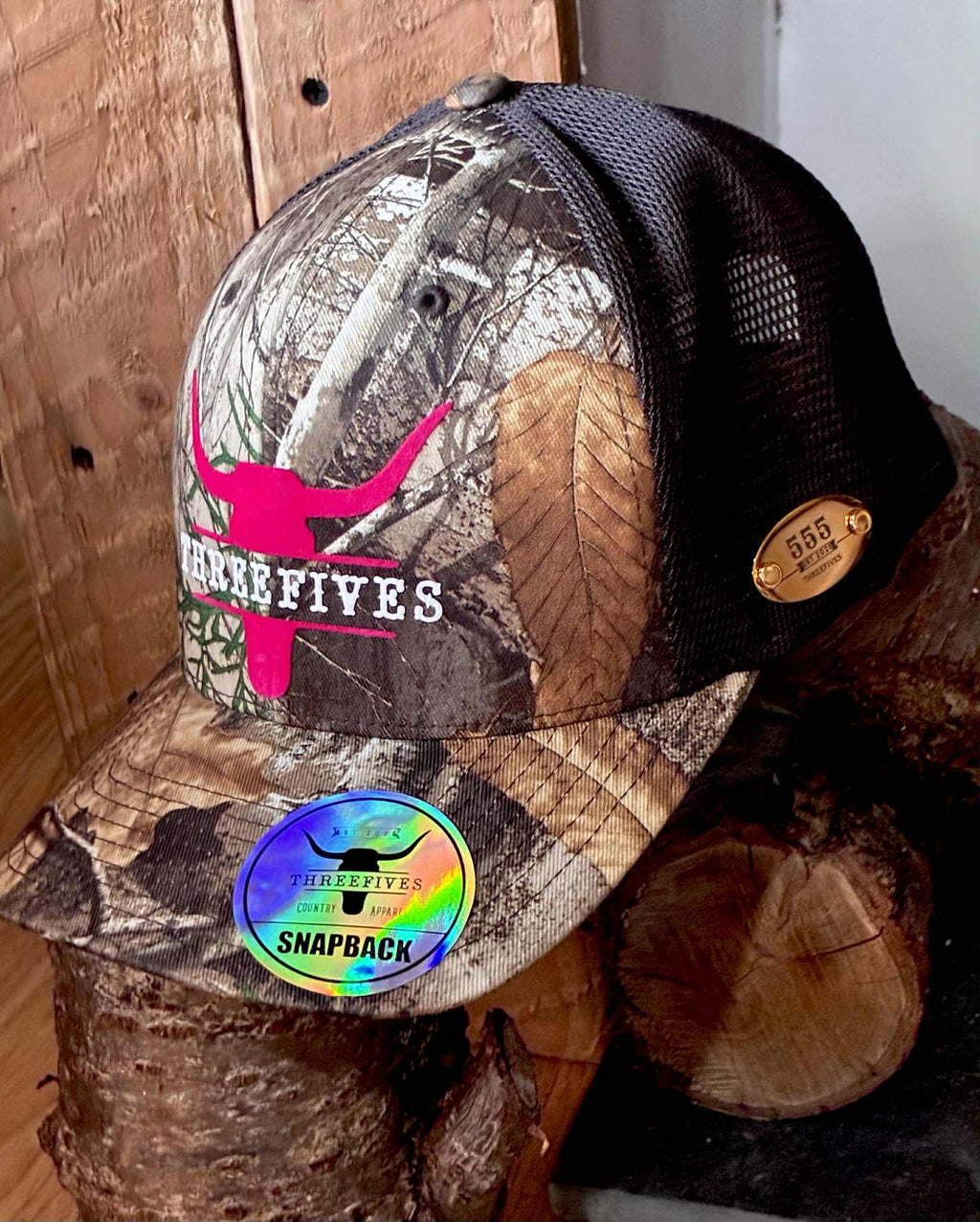 THREEFIVES 'CAMO' TRUCKER HAT