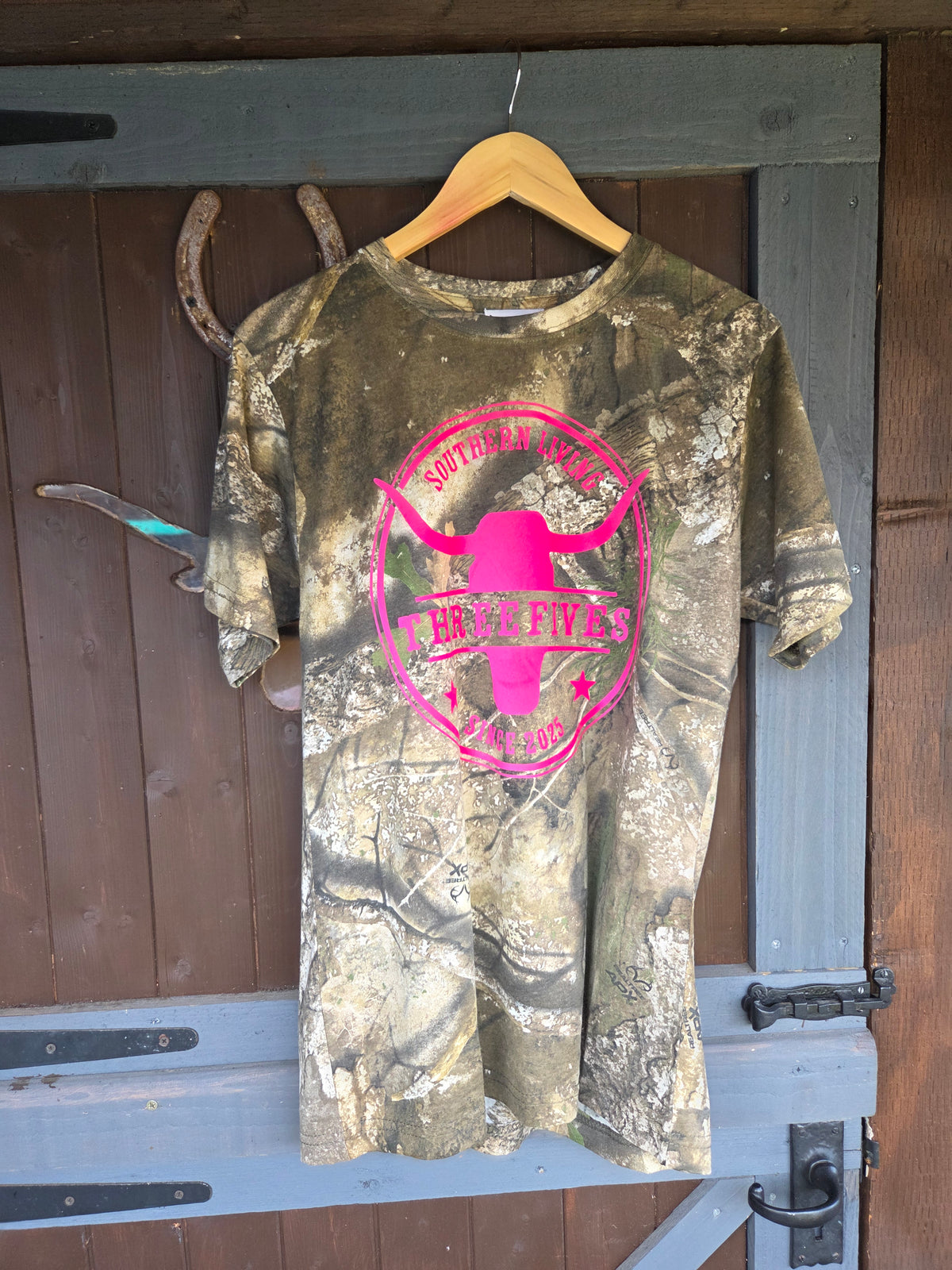 THREEFIVES Southern Living Camo Tshirt CUSTOM