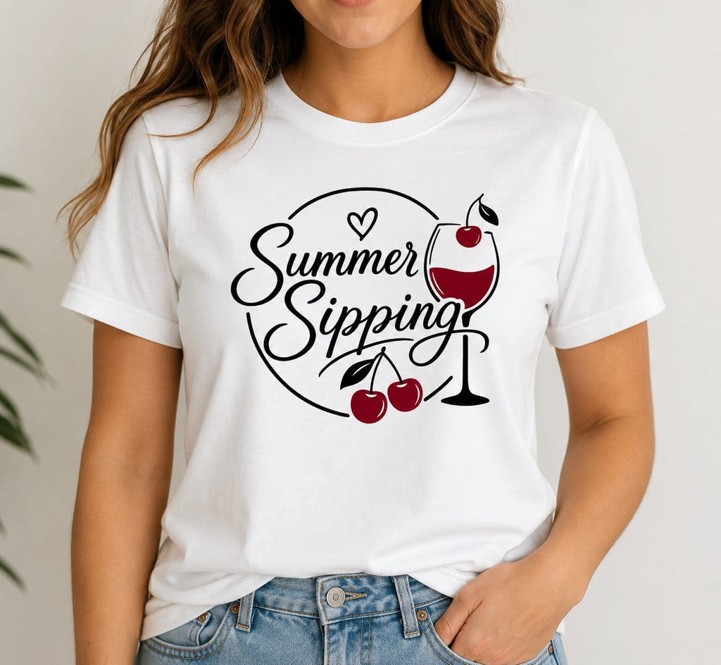 Chloe Loader 'Summer Sipping' T-shirt
