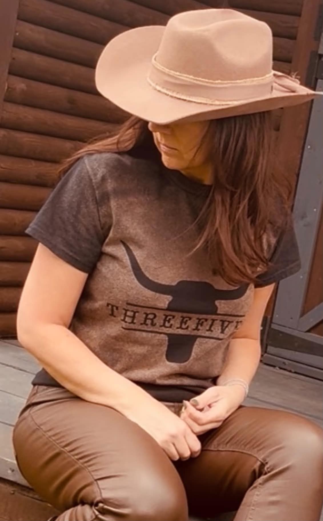 THREEFIVES UNISEX 'RUST' T-SHIRT