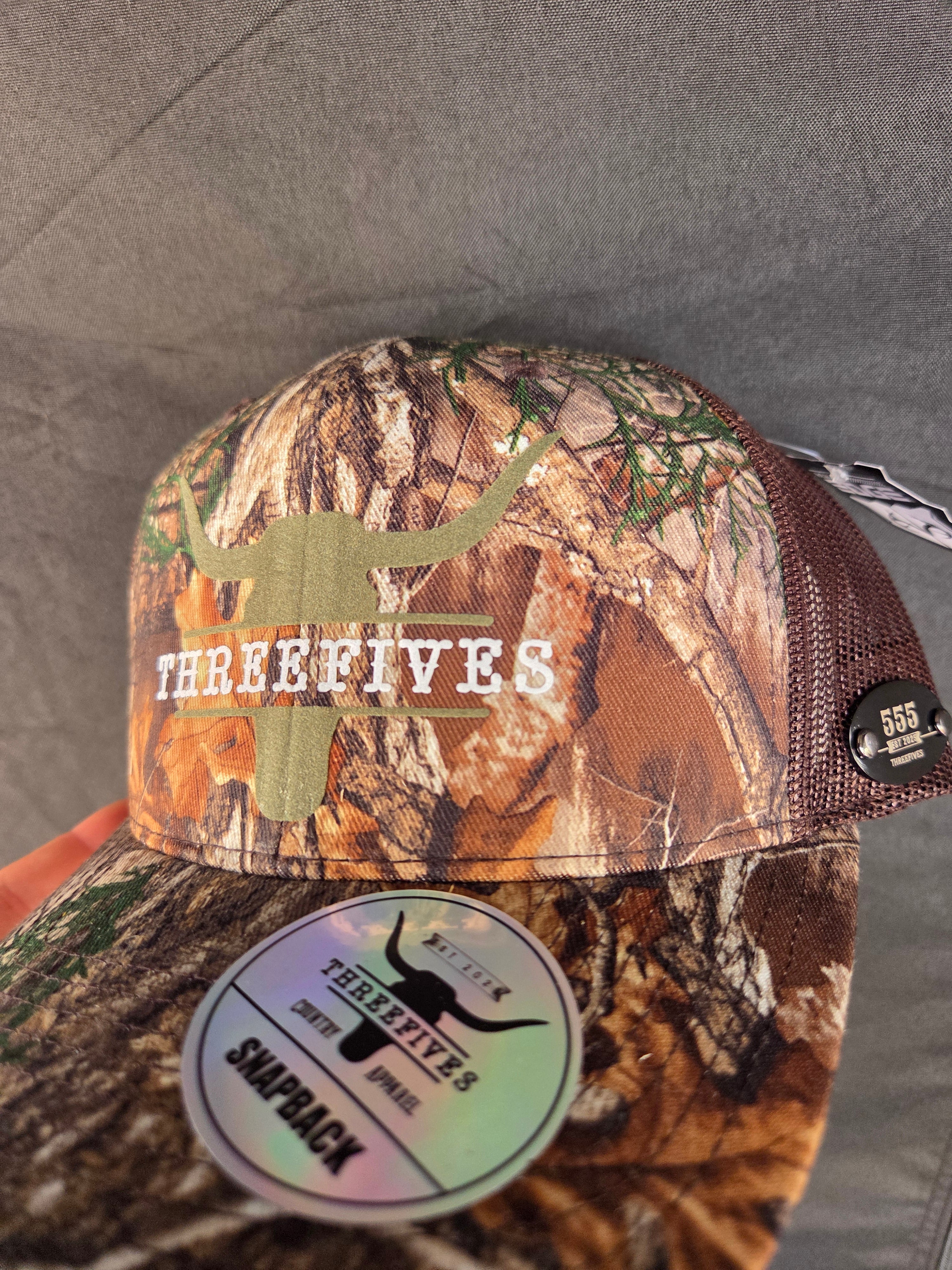 THREEFIVES 'CAMO' TRUCKER HAT