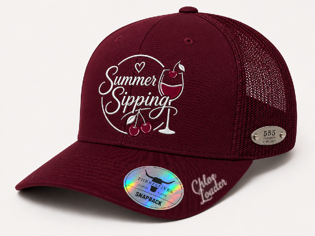 Chloe Loader 'Summer Sipping' Trucker hat