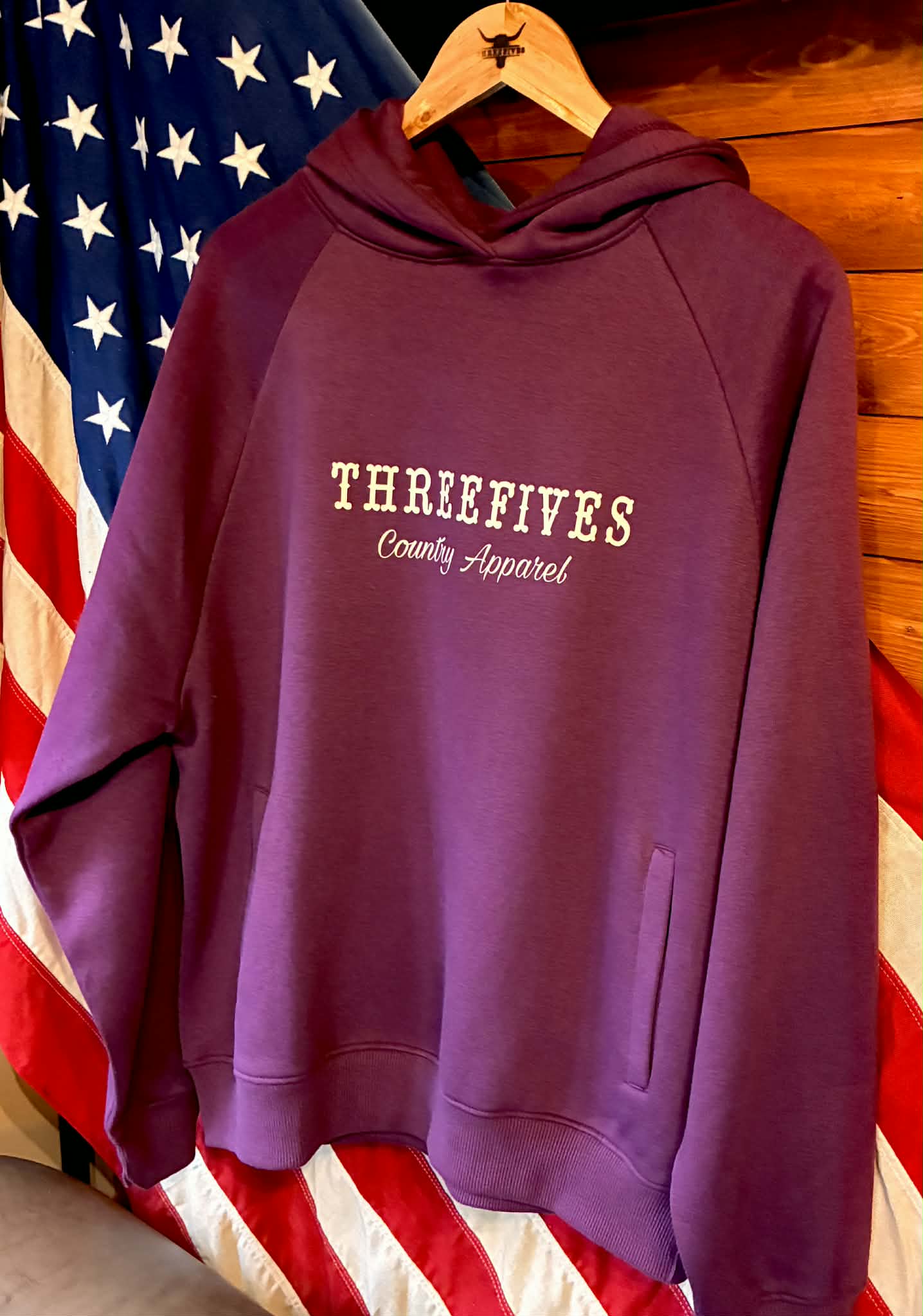 THREEFIVES BOOTS 'N' B*TCH'S Full length Hoodie